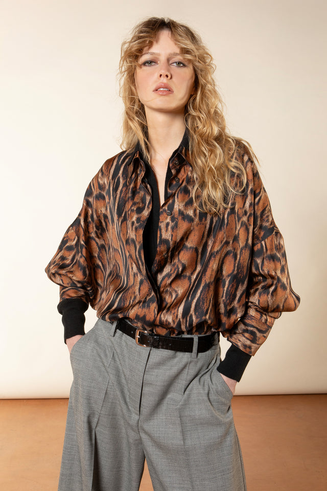 Camicia animalier Alberto Biani