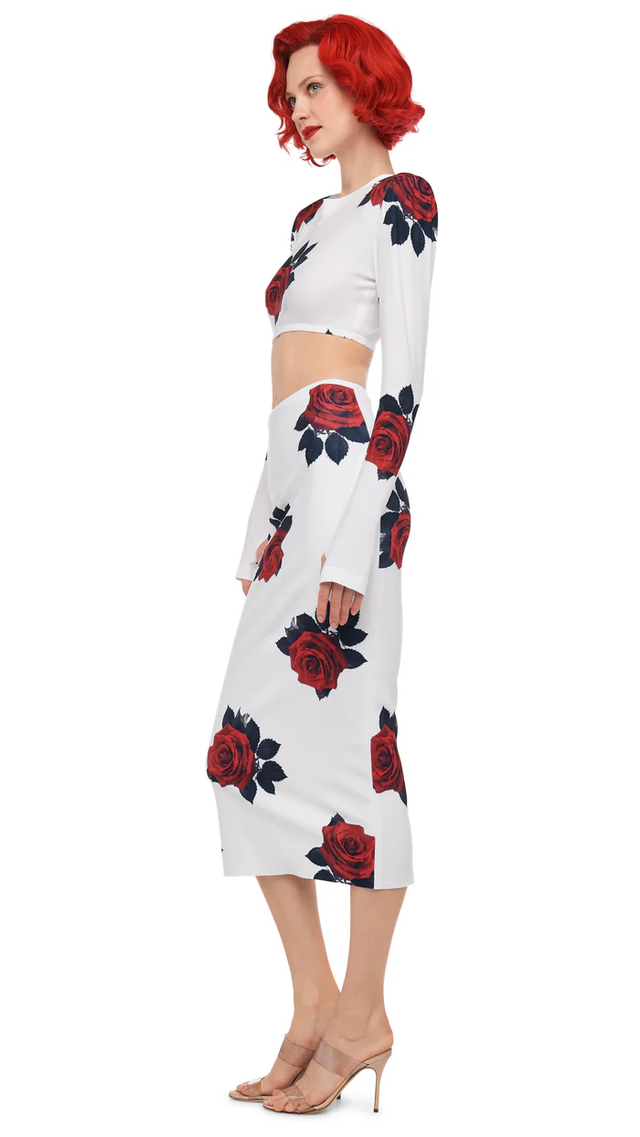 Top bianco Norma Kamali