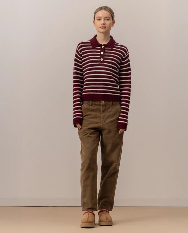 Polo bordeaux Allude