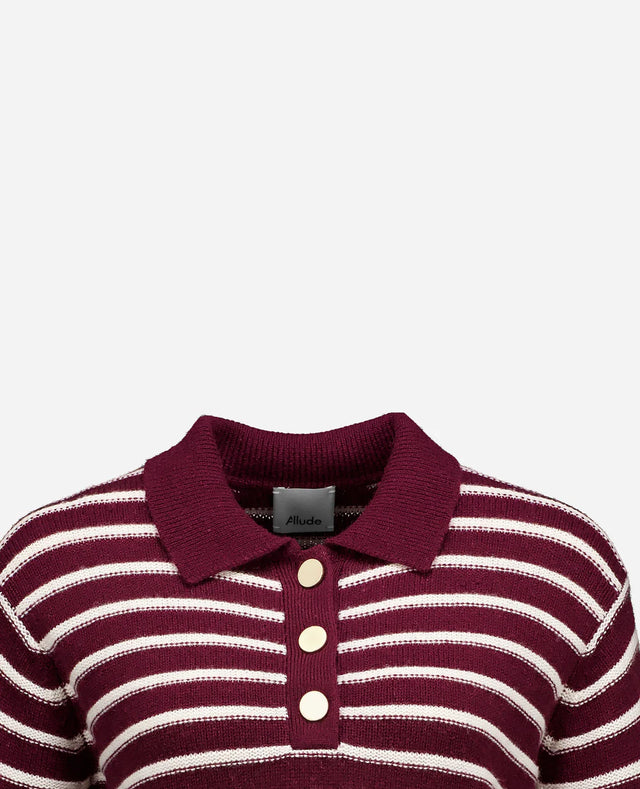Polo bordeaux Allude