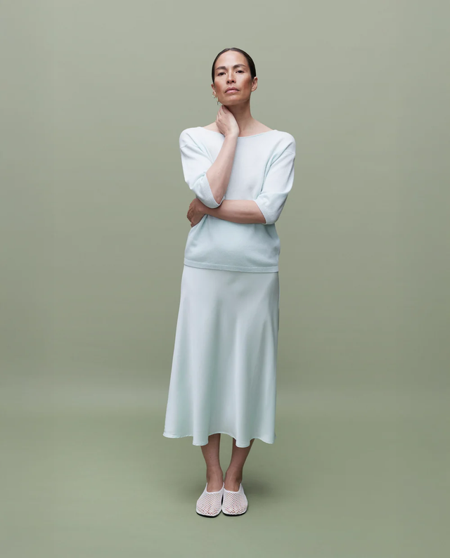 Gonna verde acqua Allude