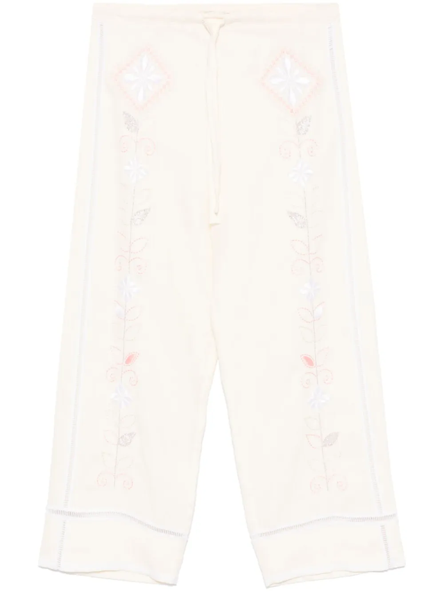 Pantaloni avorio Forte Forte