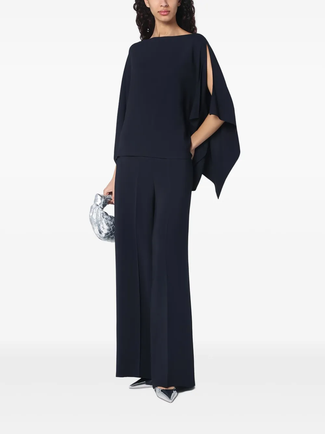 Pantaloni blu navy Erika Cavallini