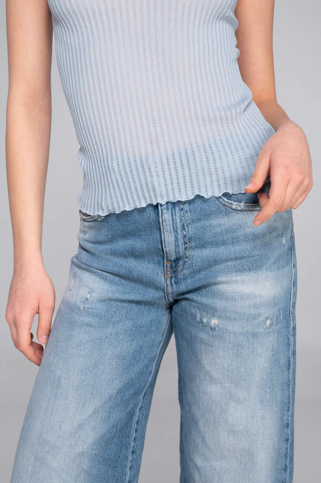 T-Shirt azzurra Oscalito