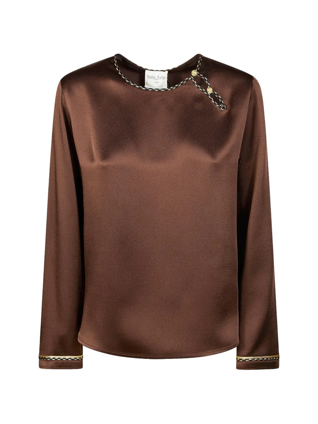 Blusa cioccolato Forte Forte