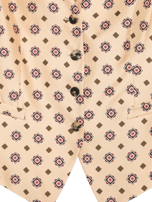 Gilet beige Alberto Biani