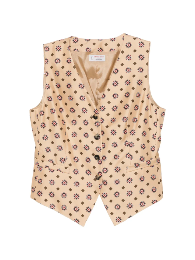 Gilet beige Alberto Biani
