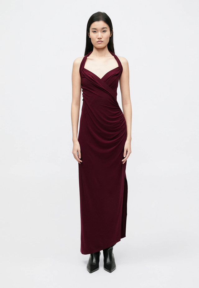 Vestito bordeaux Norma Kamali