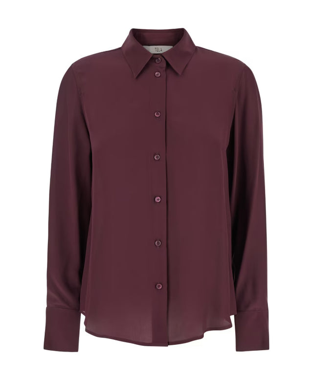 Camicia bordeaux Tela