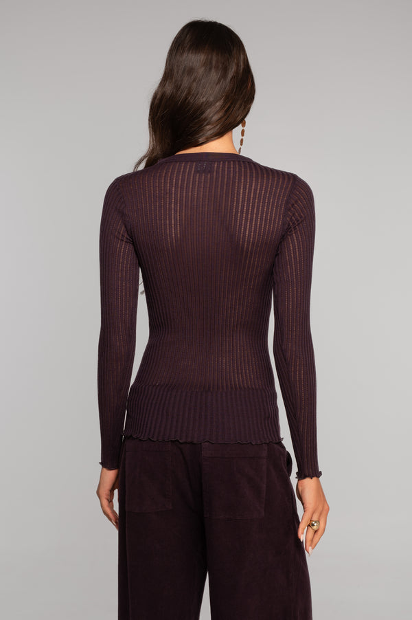 Maglia prugna Oscalito