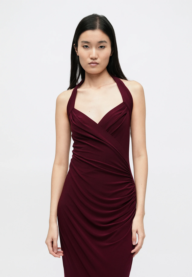 Vestito bordeaux Norma Kamali