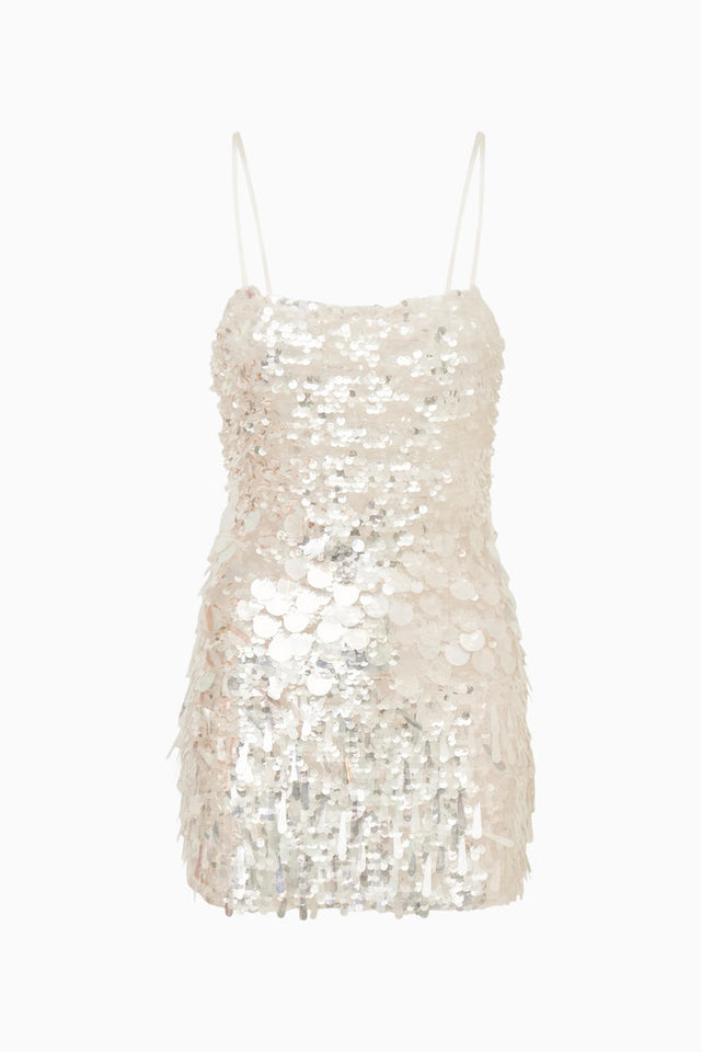 Vestito argento LoveShackFancy