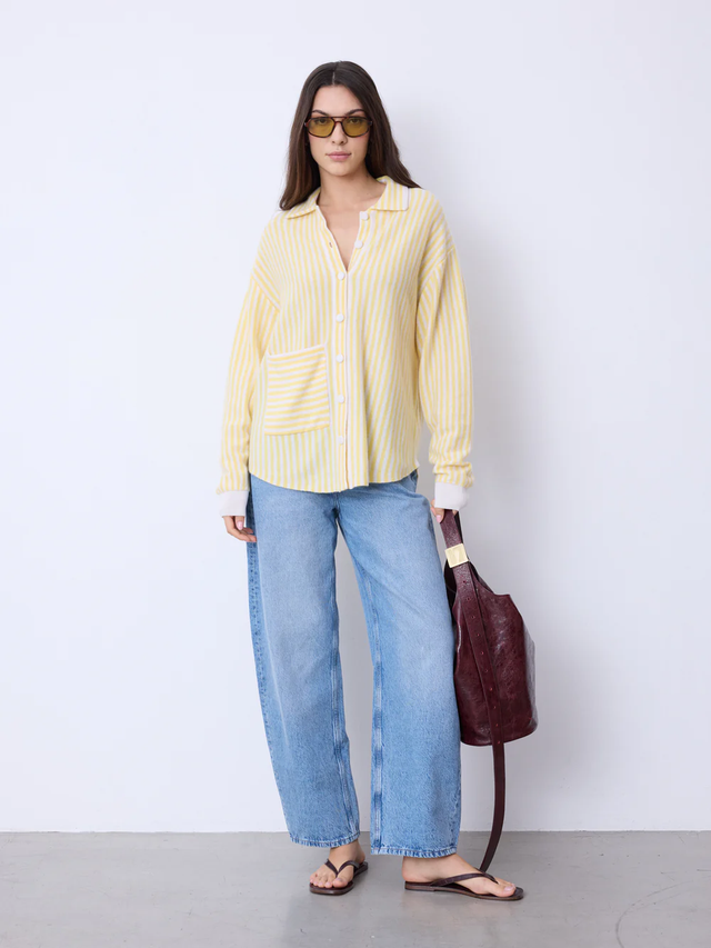 Camicia gialla Not Shy