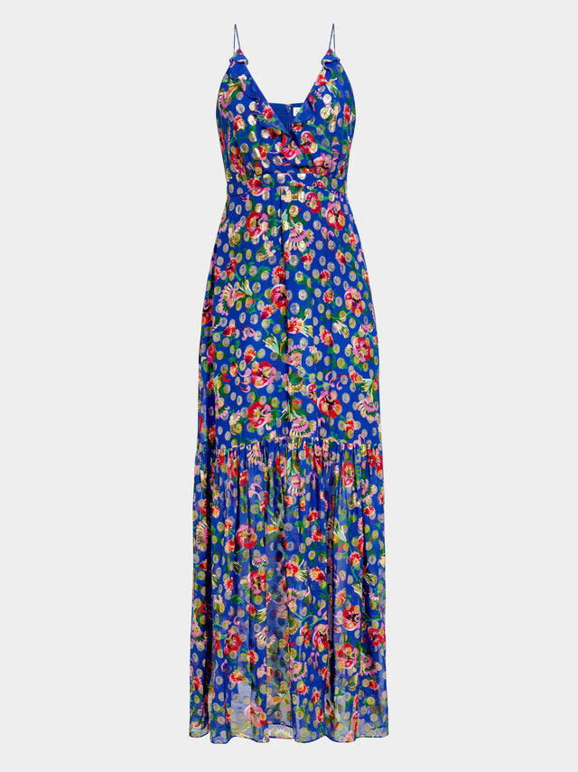 Vestito bluette Saloni
