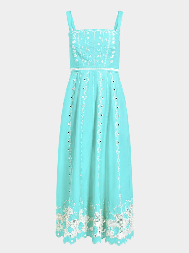 Vestito verde acqua Saloni
