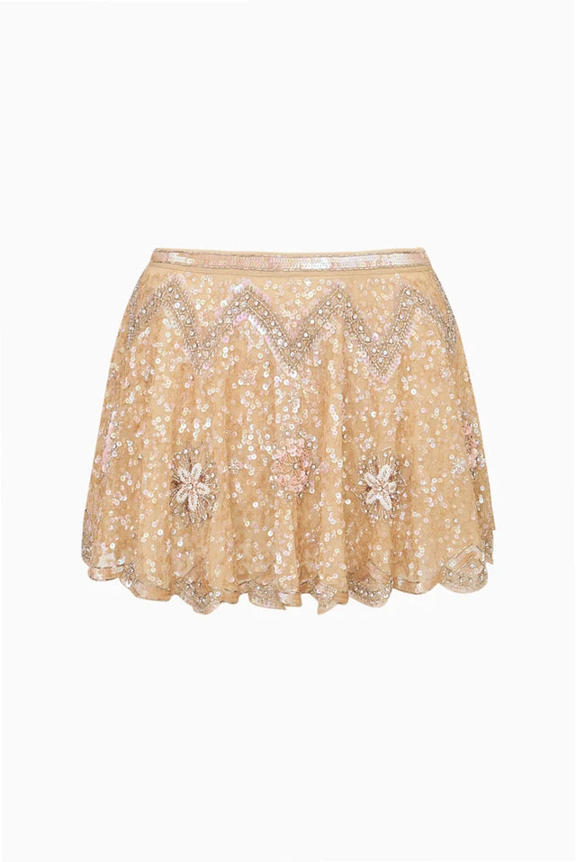 Gonna beige Love Shack Fancy
