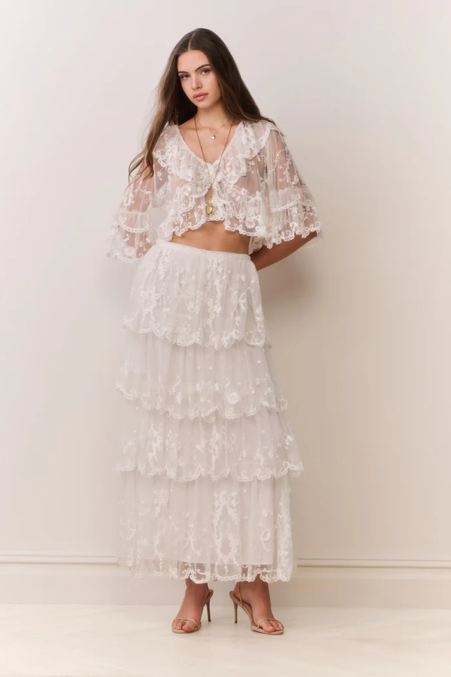 Gonna avorio LoveShackFancy