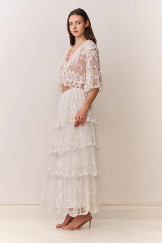 Gonna avorio LoveShackFancy