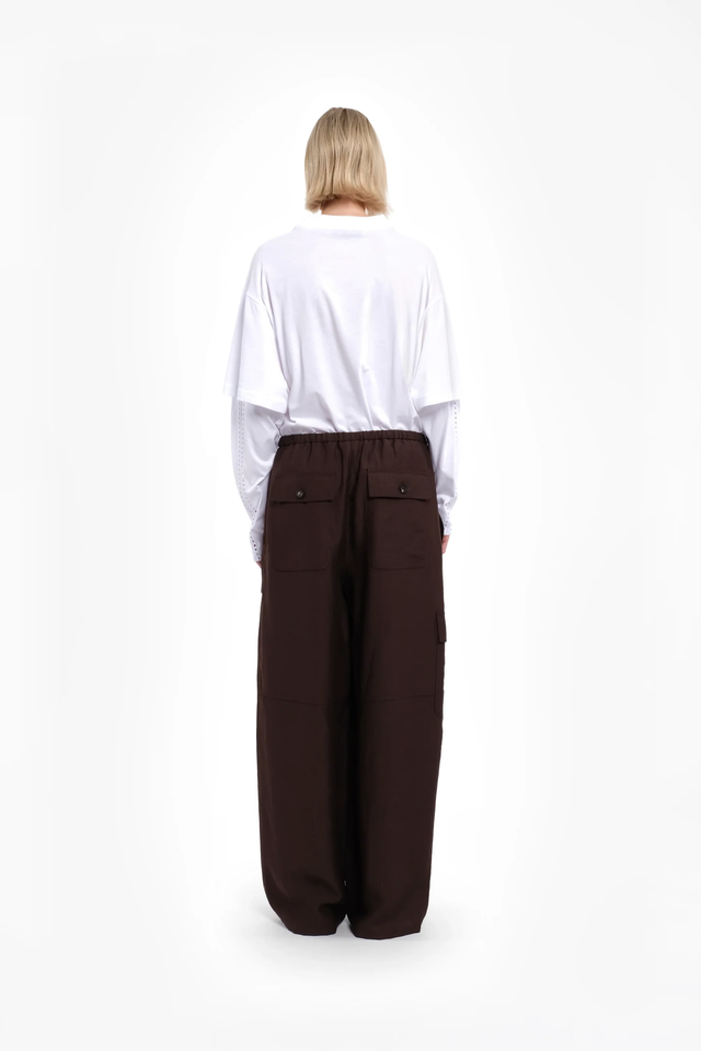 Pantaloni cioccolato Tela