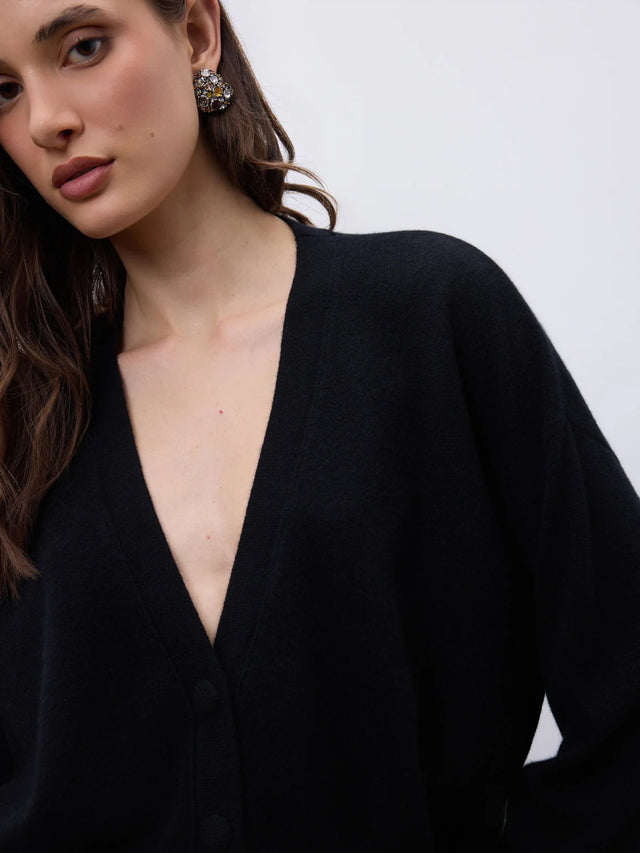 Cardigan nero Not Shy