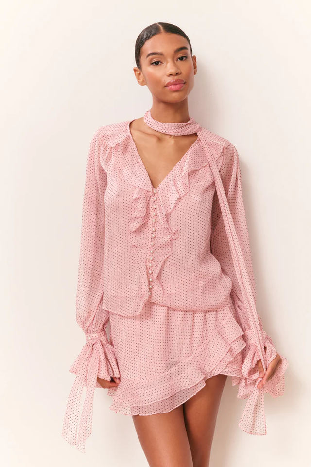 Camicia rosa LoveShackFancy
