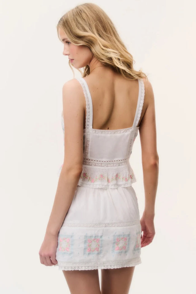 Top bianco Love Shack Fancy