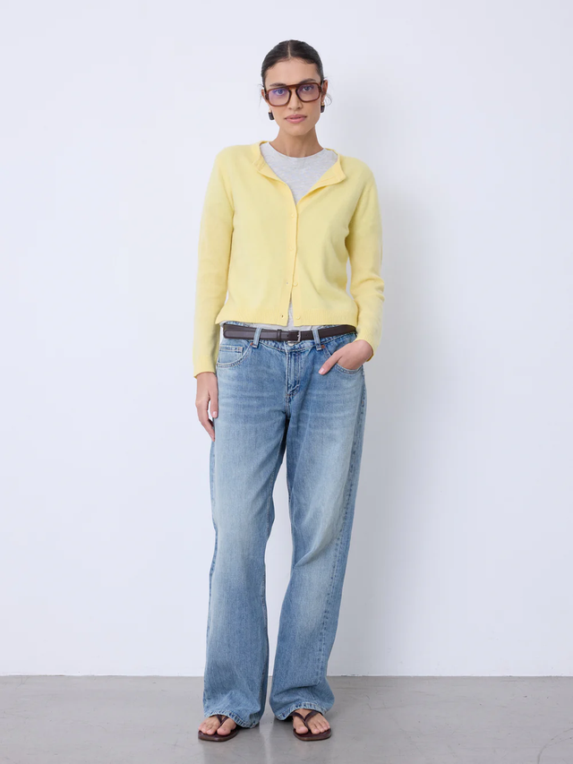 Cardigan giallo Not Shy