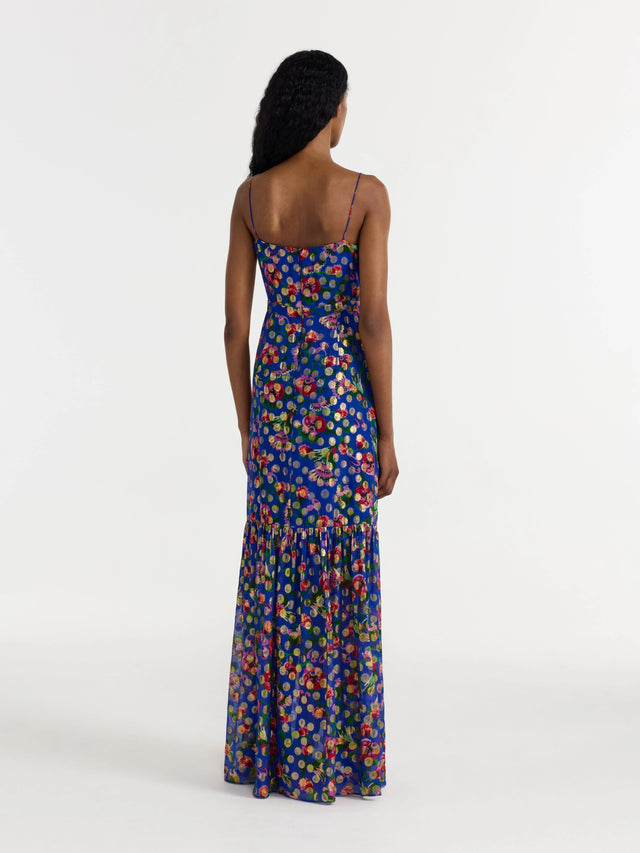Vestito bluette Saloni