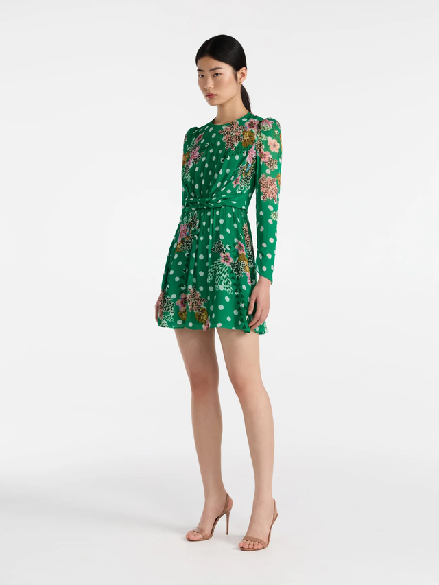 Vestito Blythe-B verde Saloni