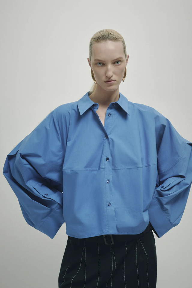 Camicia azzurra Erika Cavallini