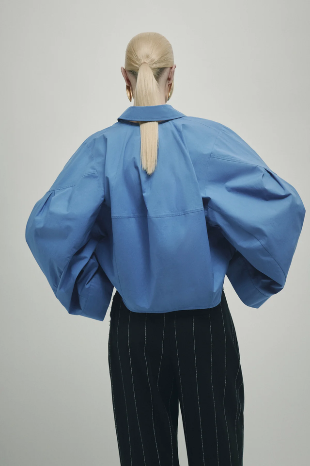 Camicia azzurra Erika Cavallini