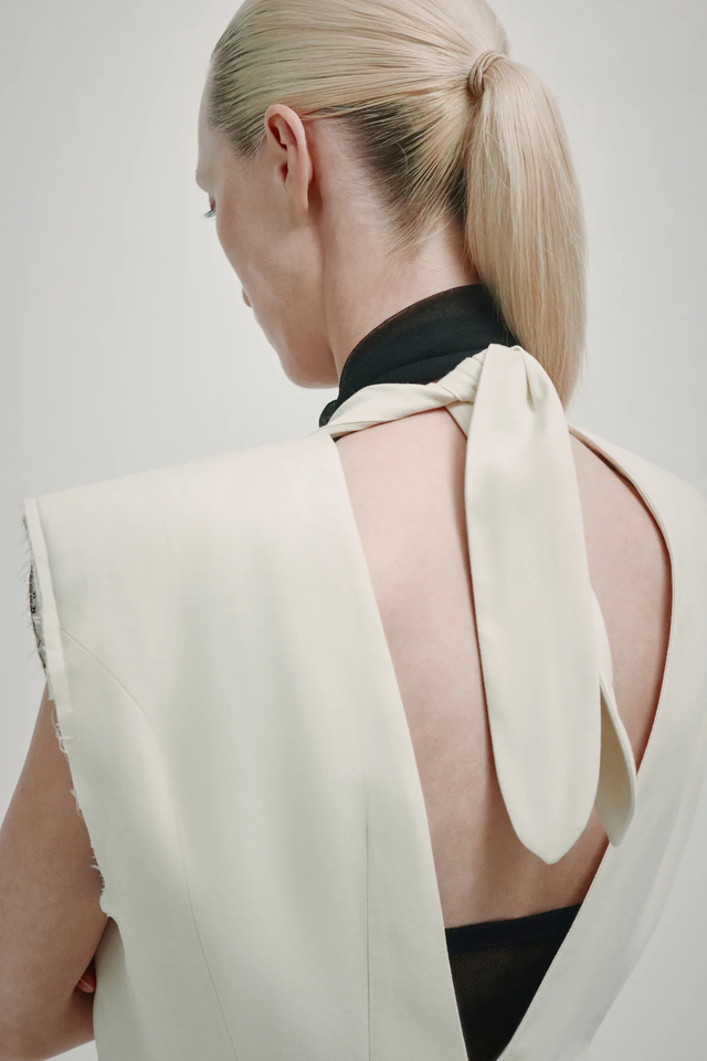 Gilet avorio Erika Cavallini