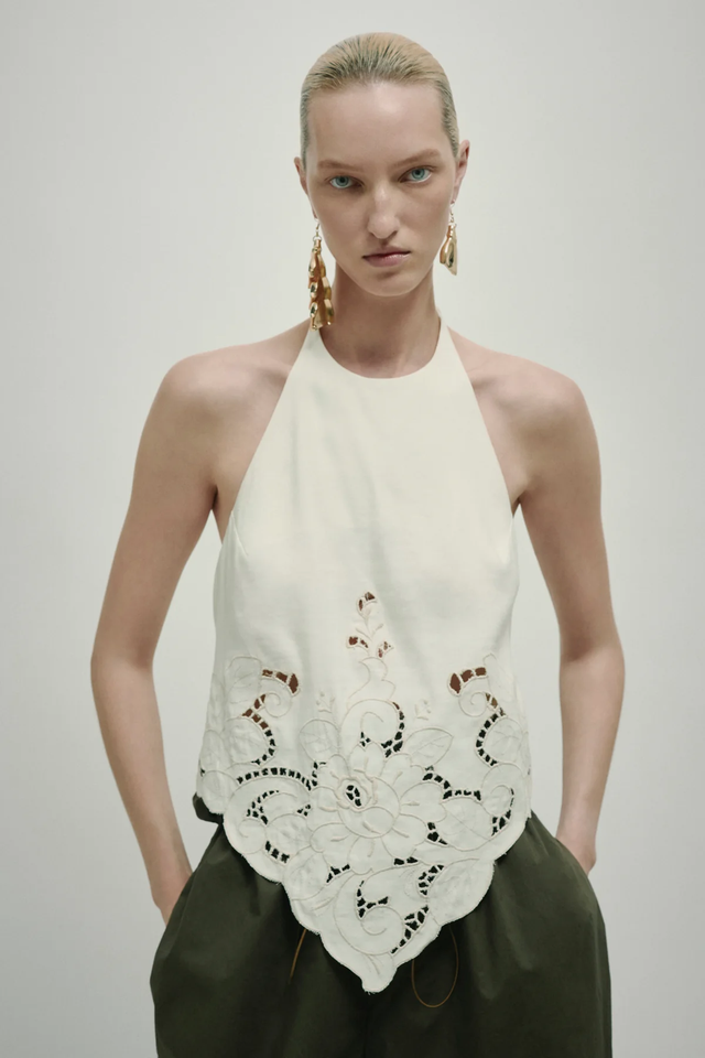 Top avorio Erika Cavallini