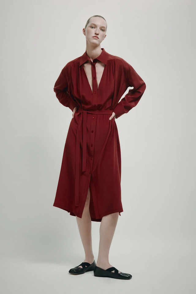 Vestito bordeaux Erika Cavallini