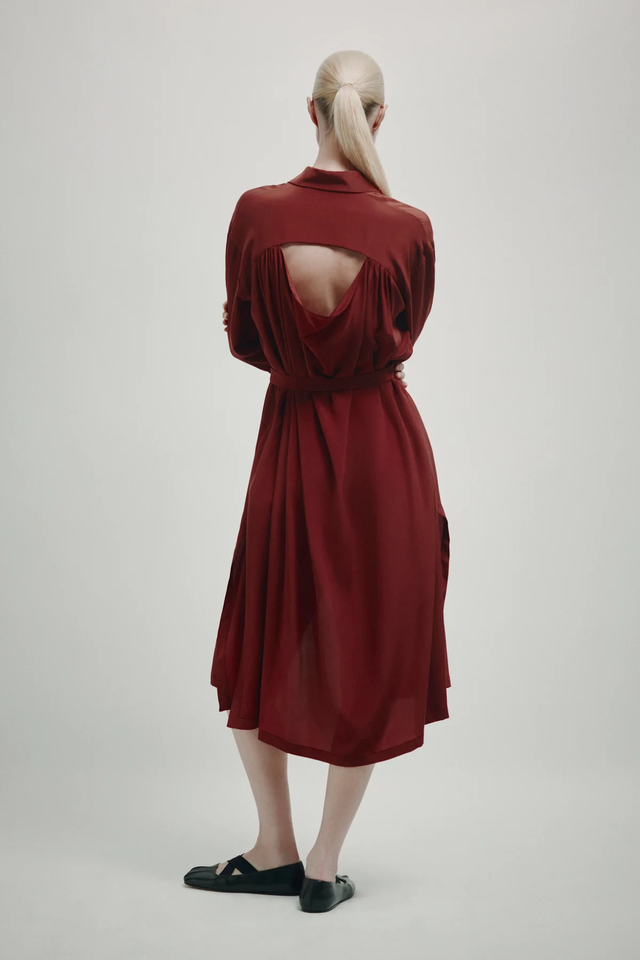 Vestito bordeaux Erika Cavallini