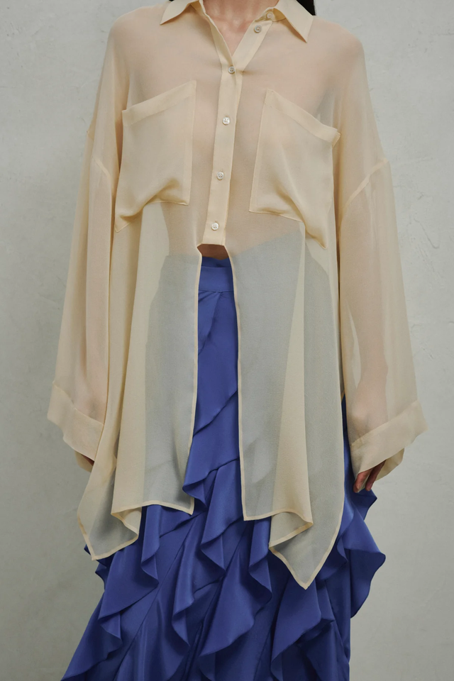 Camicia vaniglia Erika Cavallini