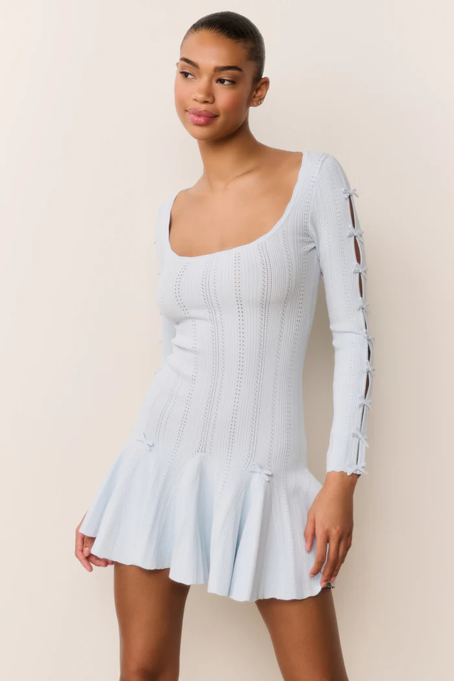 Vestito azzurro LoveShackFancy