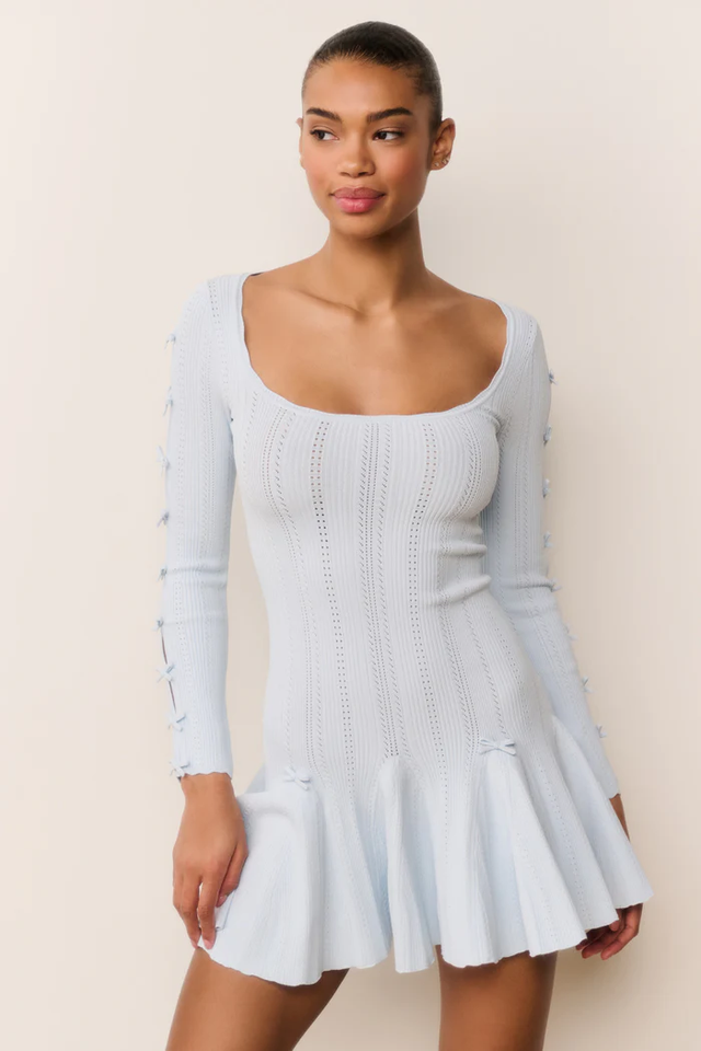 Vestito azzurro LoveShackFancy