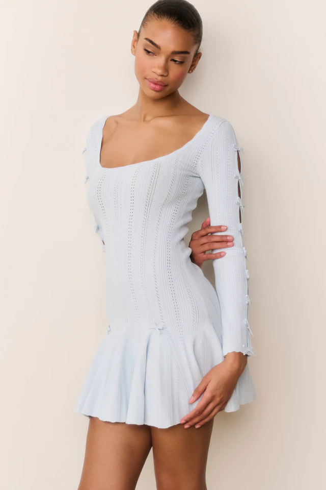 Vestito azzurro LoveShackFancy