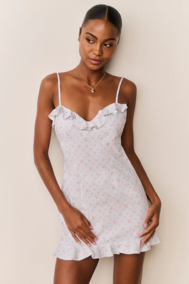 Vestito azzurro LoveShackFancy