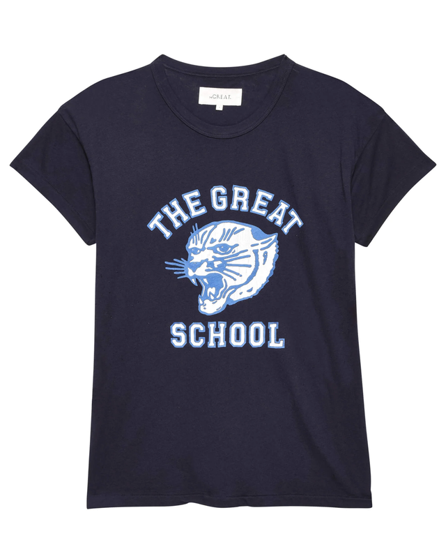 T-Shirt blu navy The Great