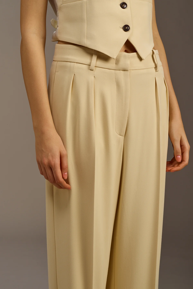 Pantaloni crema Erika Cavallini