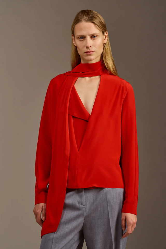 Blusa rossa Erika Cavallini