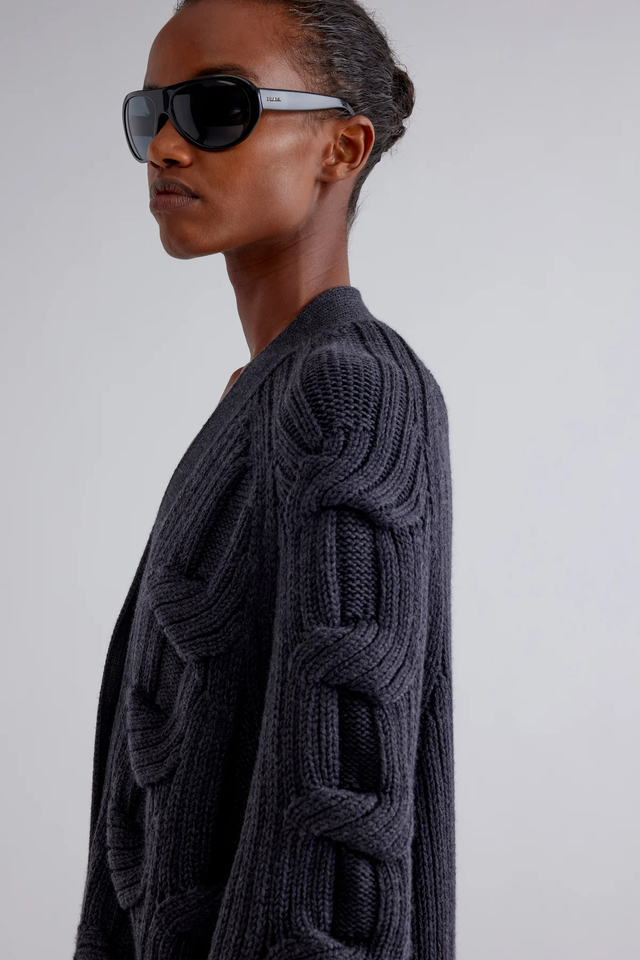 Cardigan antracite Erika Cavallini