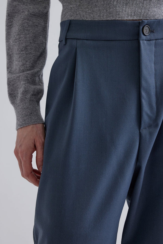 Pantaloni blu Erika Cavallini