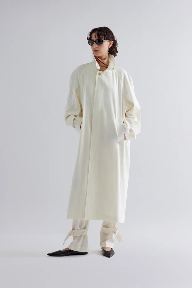 Trench bianco Erika Cavallini