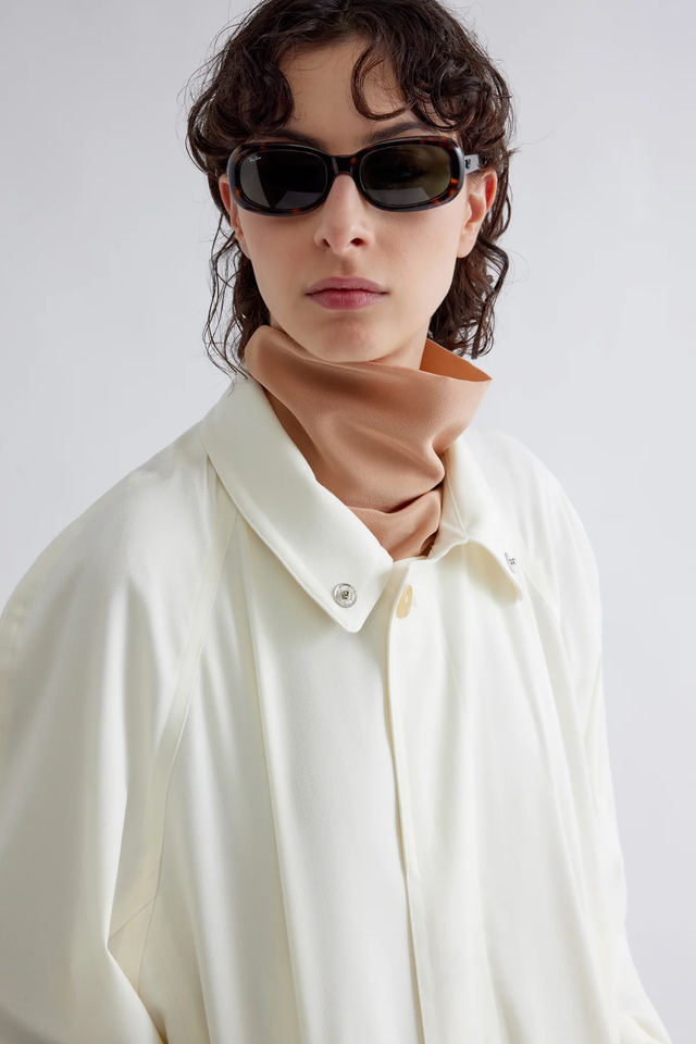 Trench bianco Erika Cavallini