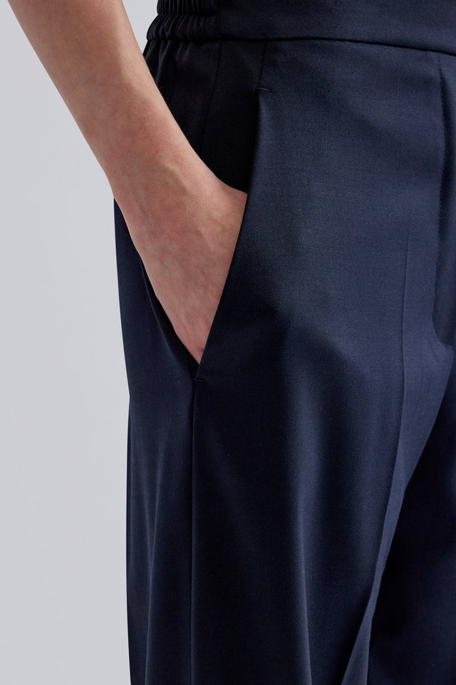 Pantaloni blu navy Erika Cavallini