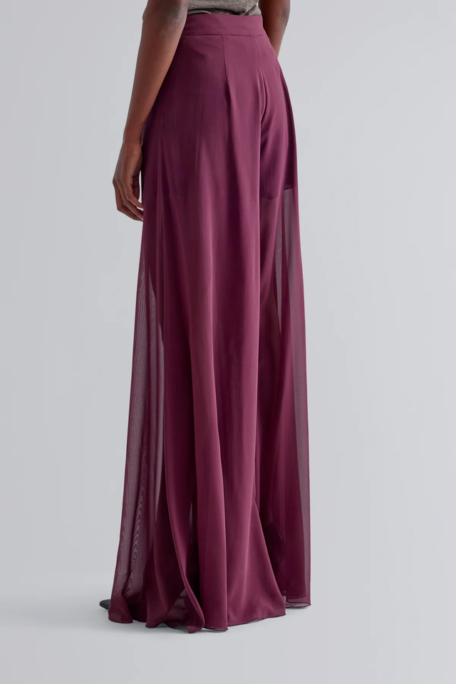 Pantaloni prugna Erika Cavallini