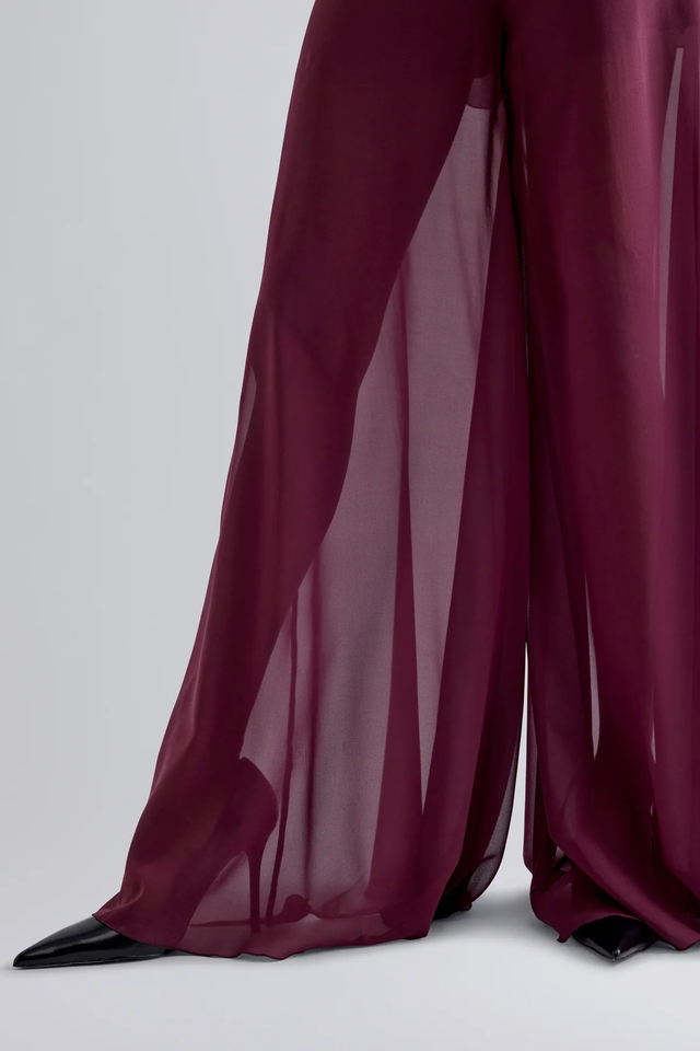 Pantaloni prugna Erika Cavallini